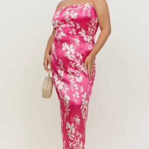 Reformation Frankie Silk Dress